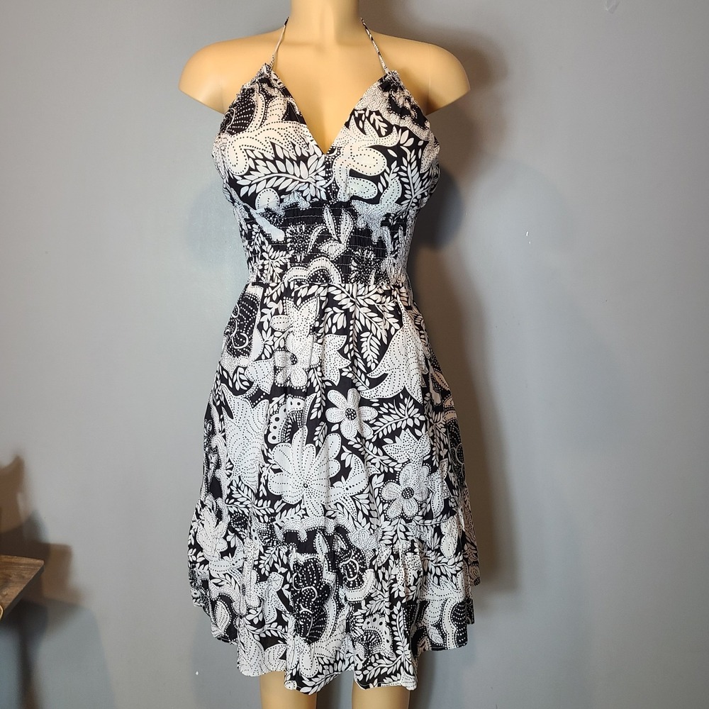 Vtg Y2K Vanity Halter Dress Babydoll‎ Retro Sz Large Fairy Festival Resort NWT